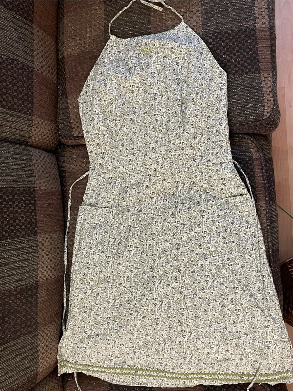 Late 90’s vintage Roxy halter mini dress/apron dress